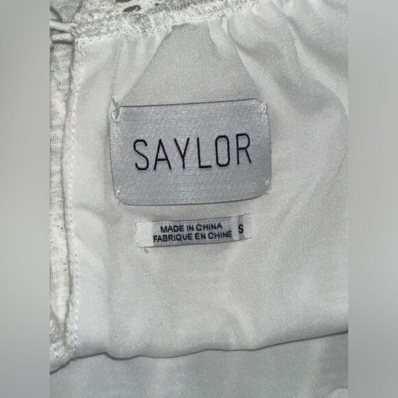 Saylor Lacey Eyelet Mini Tank Dress size Small - Picture 7 of 8